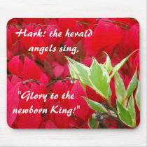 Red and Green Leaves Mouse Pad