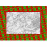 Red and Green Photo Frame Cut Outs