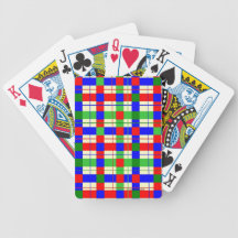 Red and Green Plaid Card Deck