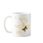 Red and Mustard Butterfly Mug