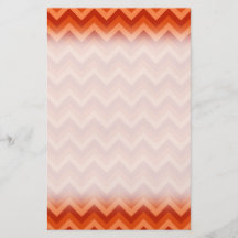 Red and Orange Chevron Stripes. Personalized Flyer