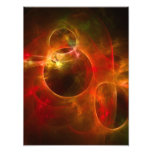 Red and Orange Circles Photographic Print