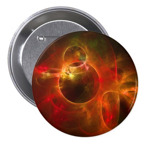 Red and Orange Circles Pinback Button