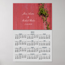 Red And Pink Wedding Climbing Ivy 2012 Calendar