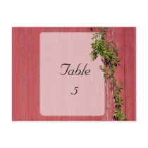 Red And Pink Wedding With Ivy Table Place