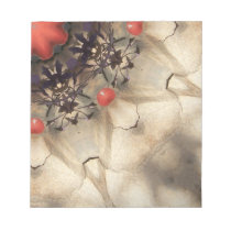 Red and Tan Kaleidoscope Pesian Motiff Notepad notepads