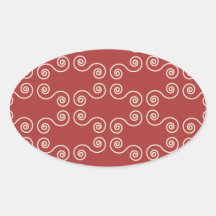 Red and White Background Stickers