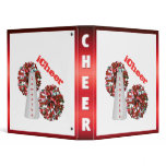 Red and white Cheerleader Binder