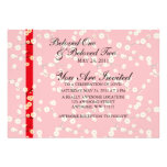 Red and White Cherry Blossoms Custom Invitation