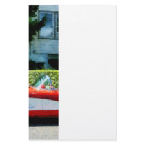 Red and White Corvette Convertible Customized Stationery