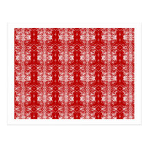 Red and White Delight Postcard