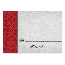 Red and White Feathery Damask Wedding Collection