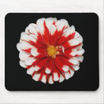 Red and White Flower Mousepad