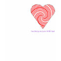 red and white heart dizzy in love t-shirts