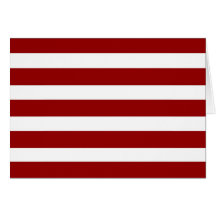 Red and White Horizontal Stripes Pattern Cards
