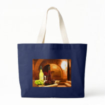 Red and White in the Cellar Canvas Bag