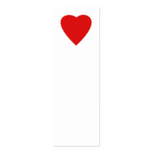 Red and White Love Heart Design. Business Card Templates
