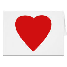 Red and White Love Heart Design. Cards