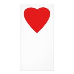 Red and White Love Heart Design. Photo Card Template