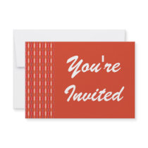 red and white party invite
