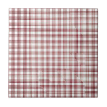Red and White Plaid Ceramic Tiles