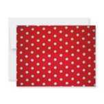 Red and White Polka Dot invitations