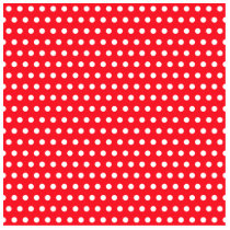 Red and White Polka Dot Pattern. Spotty. Photo Sculptures