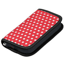 Red and White Polka Dot Pattern. Spotty. Planners