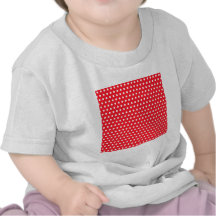 Red and White Polka Dot Pattern. Spotty. Shirts