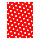Red and White Polka Dots Announcement