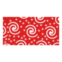 Red and white spiral pattern. customized photo card
