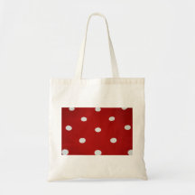 Red and White Spotty Tote Bag