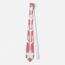 Red and White Star Snowflake Custom Ties