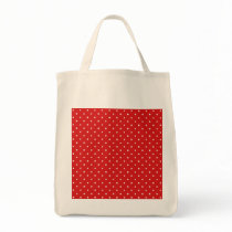 Red and white stars pattern. bags