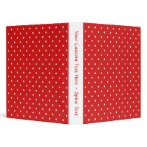 Red and white stars pattern. vinyl binders