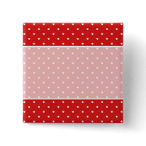 Red and white stars pattern. buttons