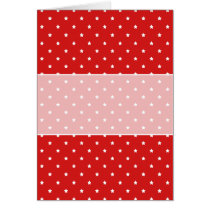 Red and white stars pattern. greeting cards