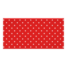 Red and white stars pattern. photo cards