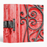 Red And Wrought  Iron Binder