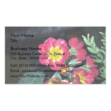Red and Yellow Flowers Business Cards
