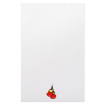 red and yellow hanging boxing gloves stationery