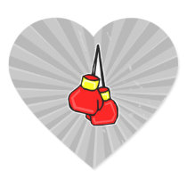 red and yellow hanging boxing gloves sticker