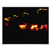 Red And Yellow Lights Photographic Print