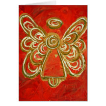Red Angel Greeting Card or Notecards