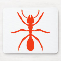 red ant mouse mat