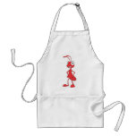 Red Ant Standing Arms on Waist Cartoon Shirt aprons