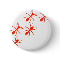 red ant trail pinback button