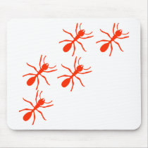 red ant trail mouse pads