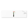 Red Anthurium flower in a vase Bumper Sticker
