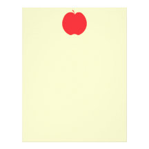 Red Apple. Letterhead Template